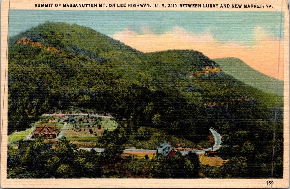 Summit of Massanutten Mt. New Market VA Vintage Postcard SP17-17